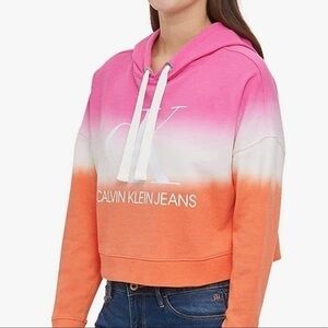 3/$30 💟 Calvin Klein Women's Monogram Tie Dye Hoodie